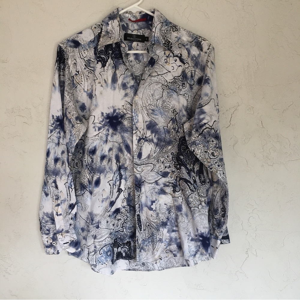 Bugatchi Uomo Men’s Long Sleeve Shirt Size S